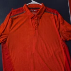 Vibrant Orange Polo Shirt for Men